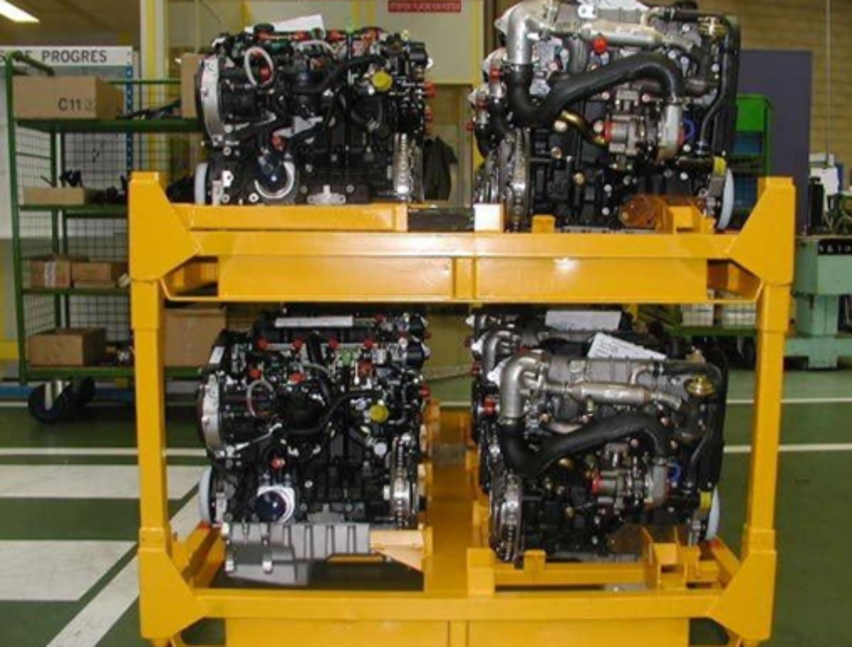 Image Conteneur spécifique automobile pour moteurs