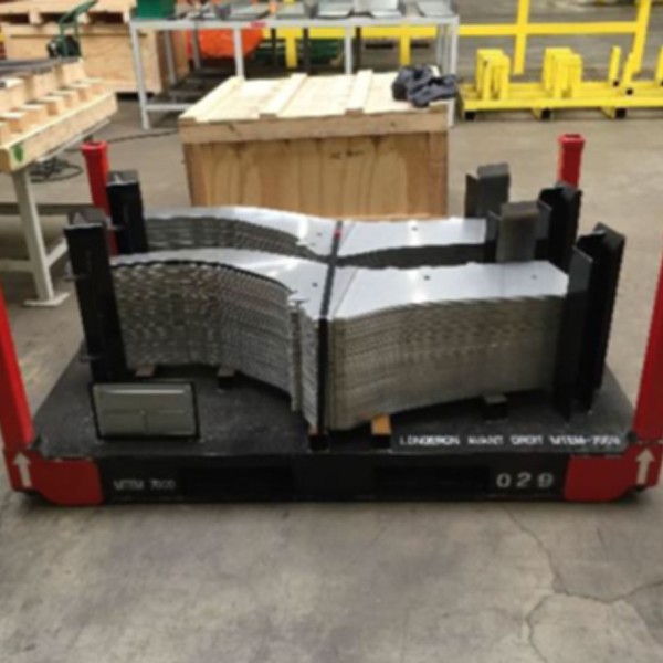 Palette de flan avec avaloir