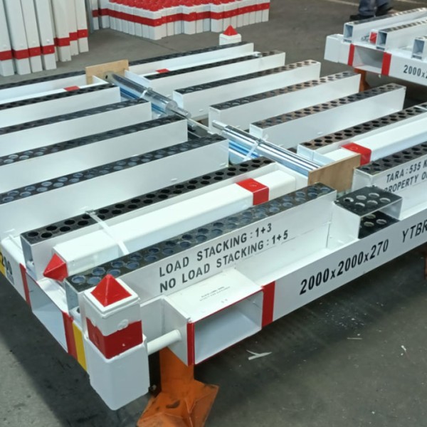 Palette de flan avec quilles