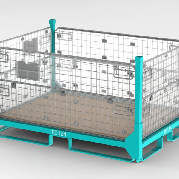 Conteneur grillagé automobile