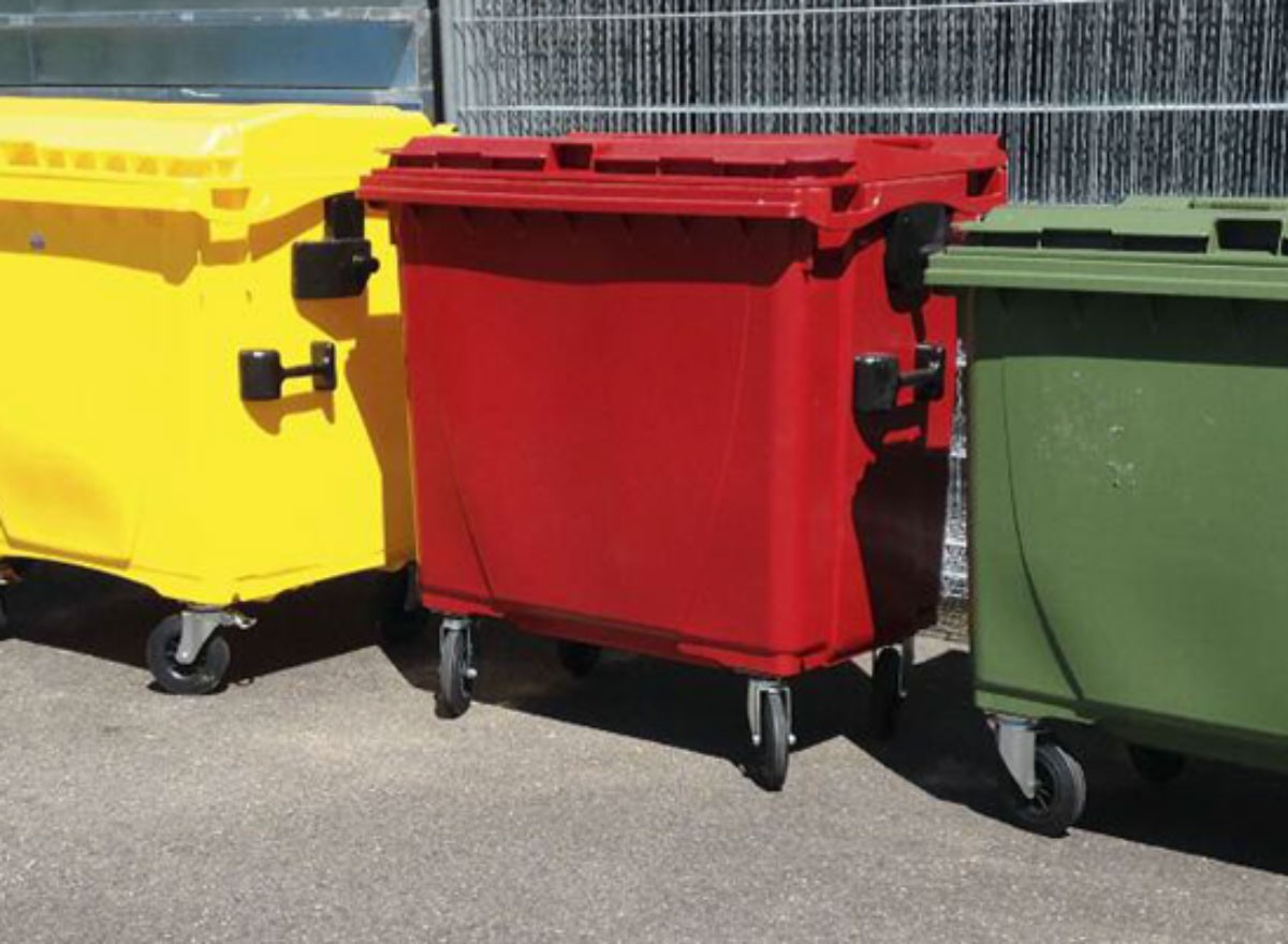 Image Conteneur à déchets quatre roues