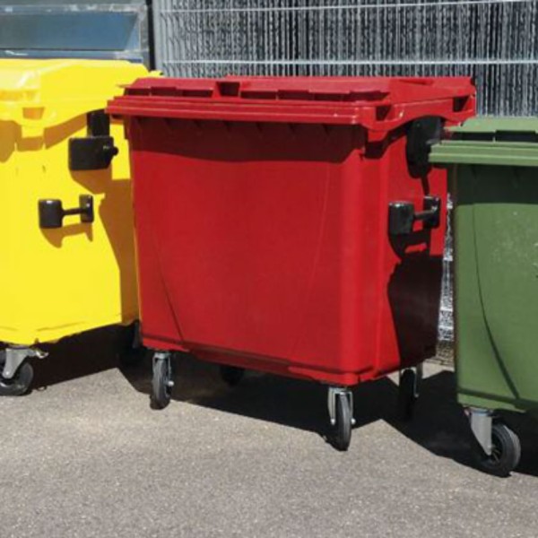 Conteneur à déchets quatre roues